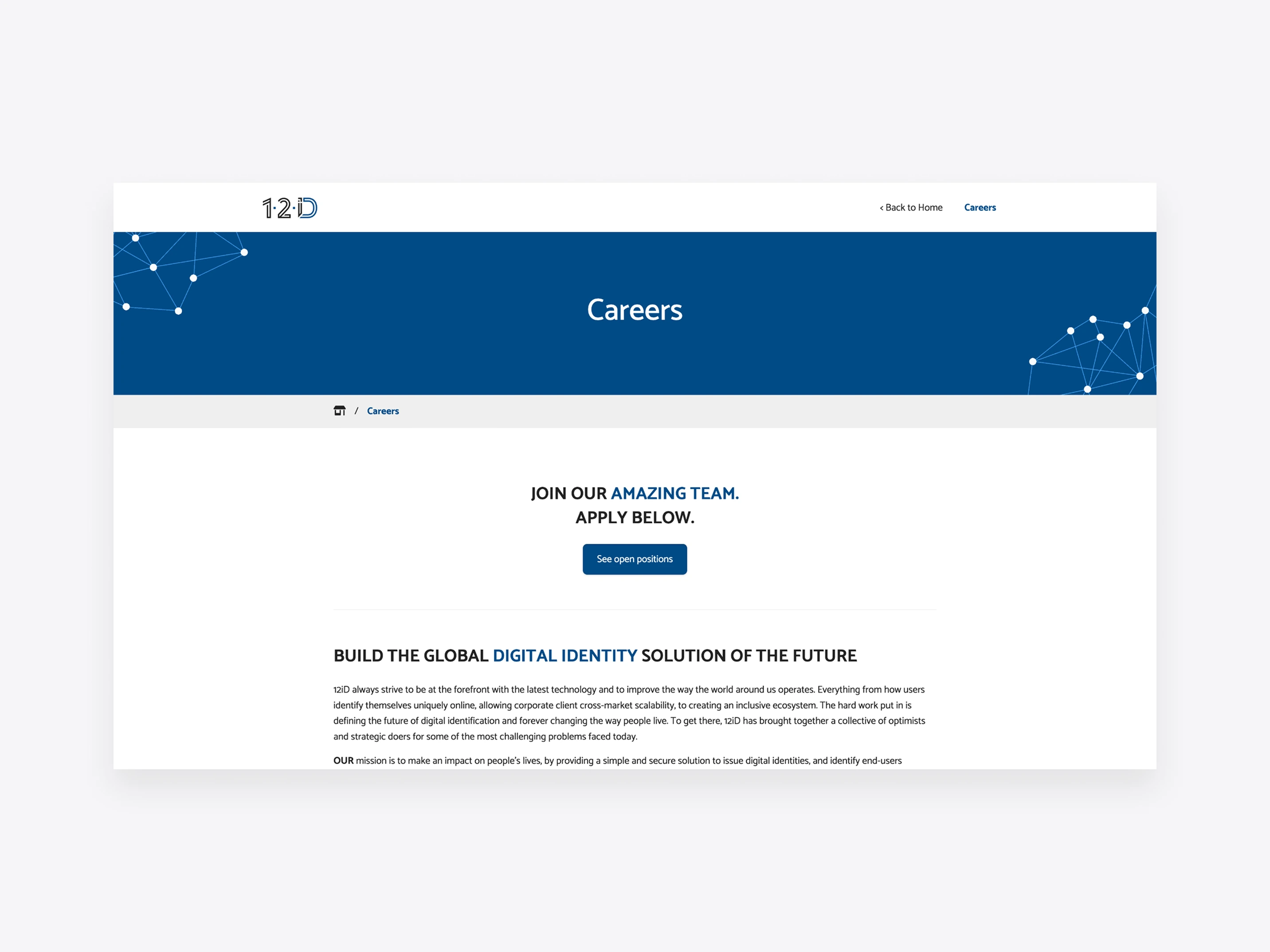 Website structure and hierarchy example