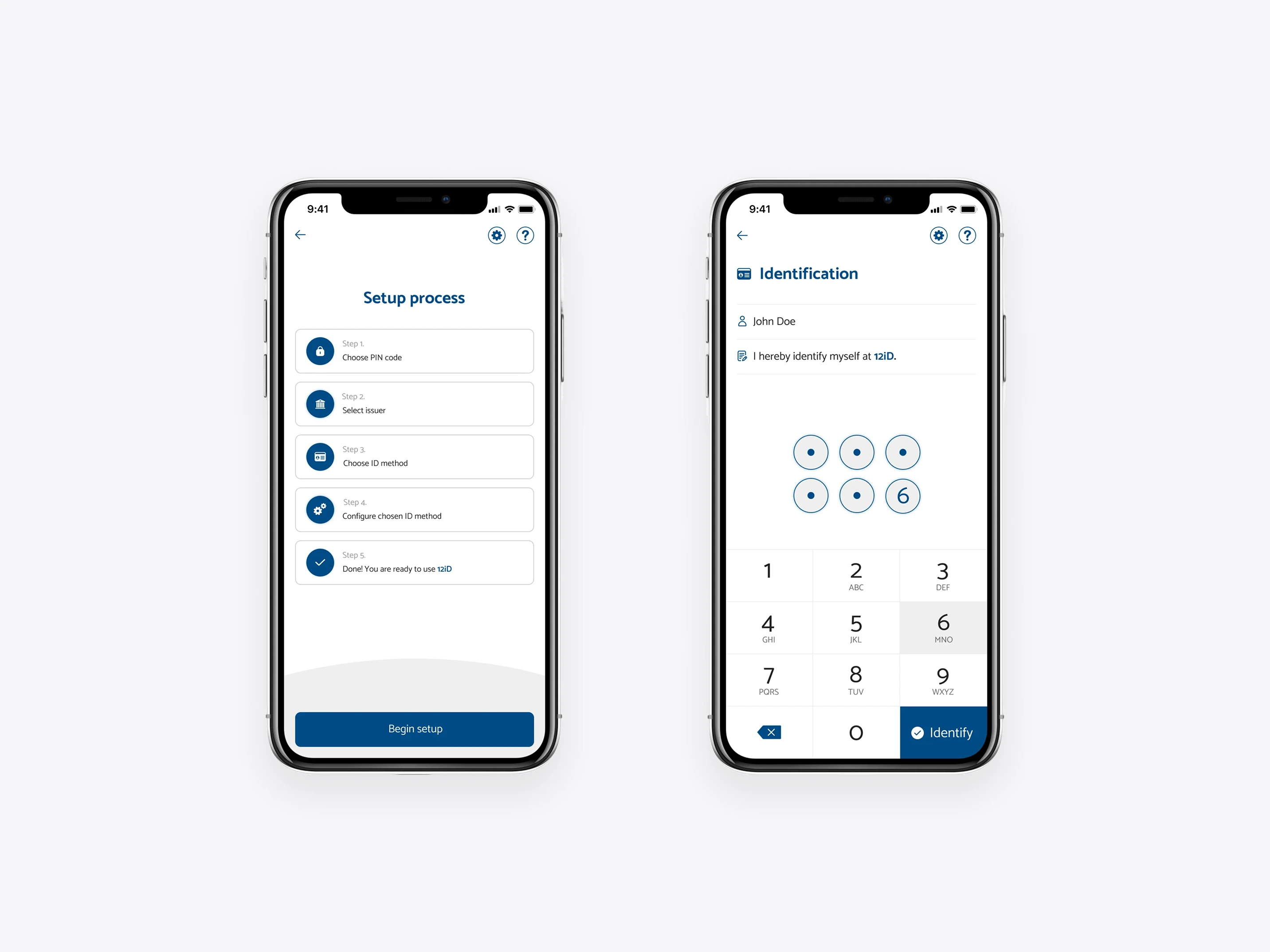 Mobile authentication flow example