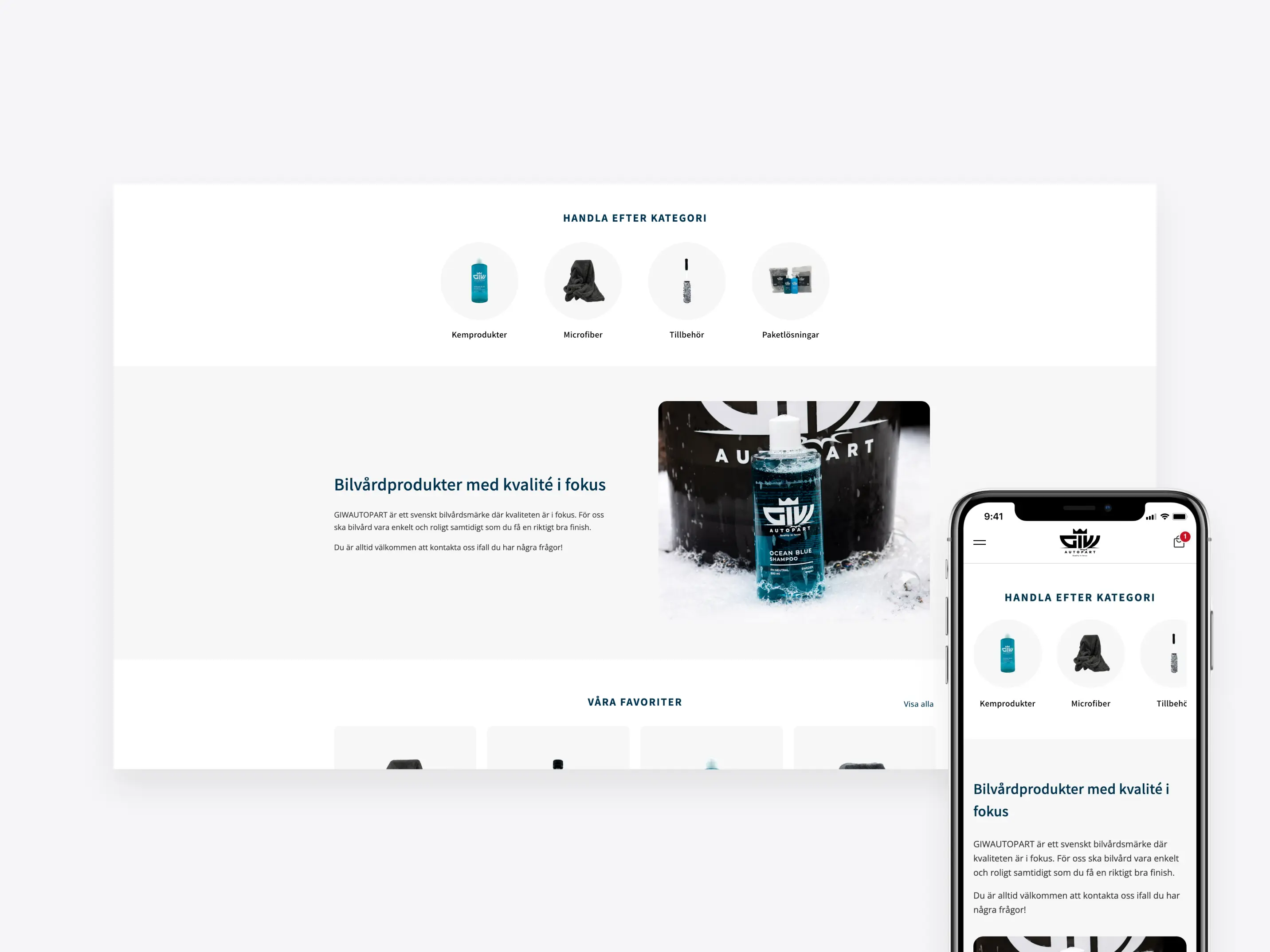 Product structure example