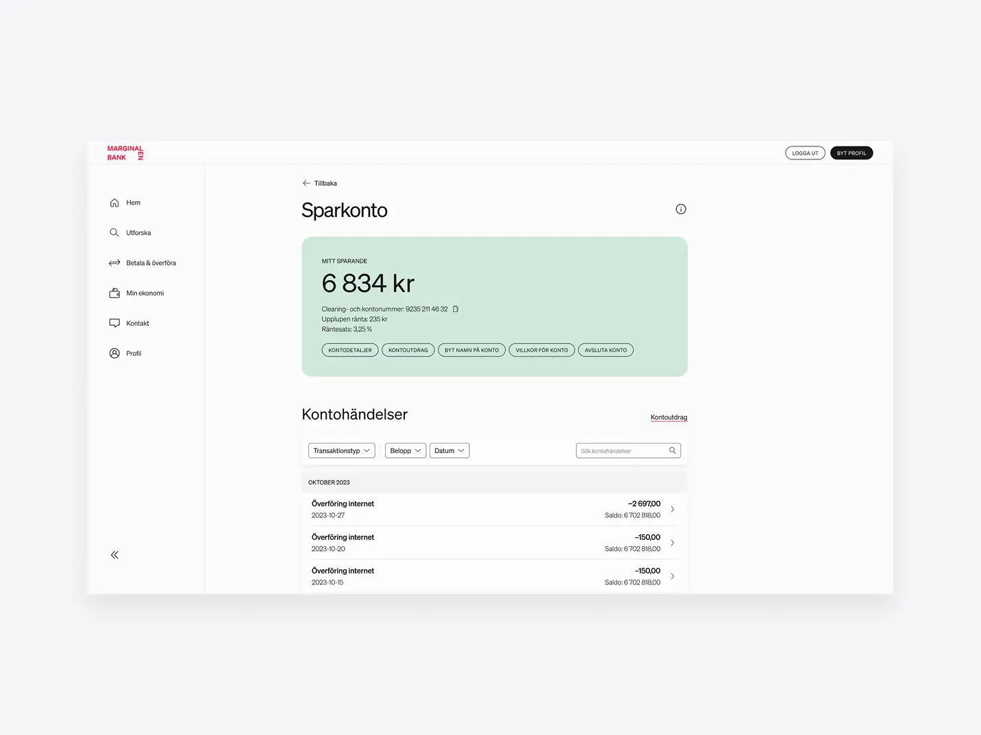 Example interface improvement