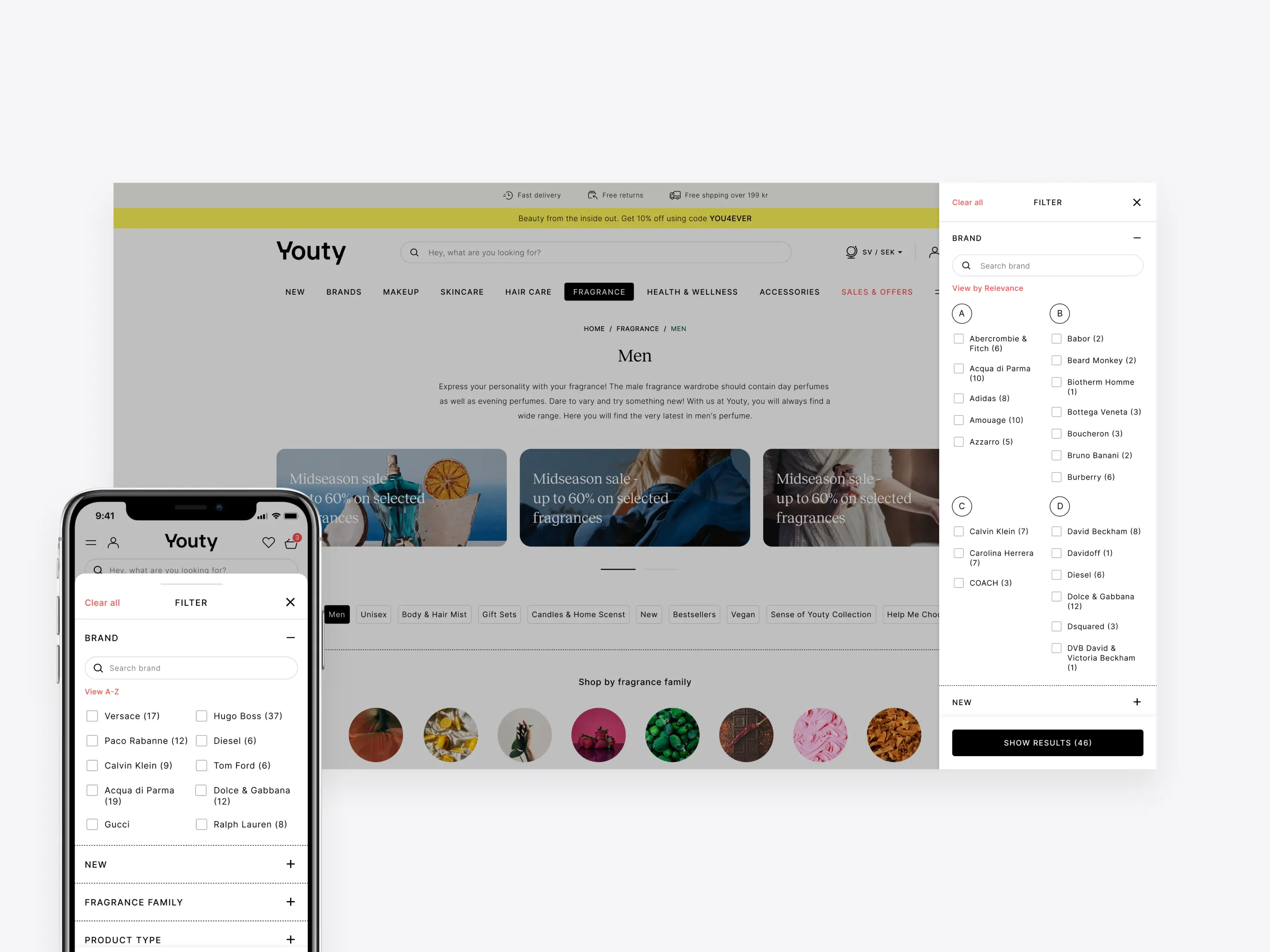 Product page hierarchy example